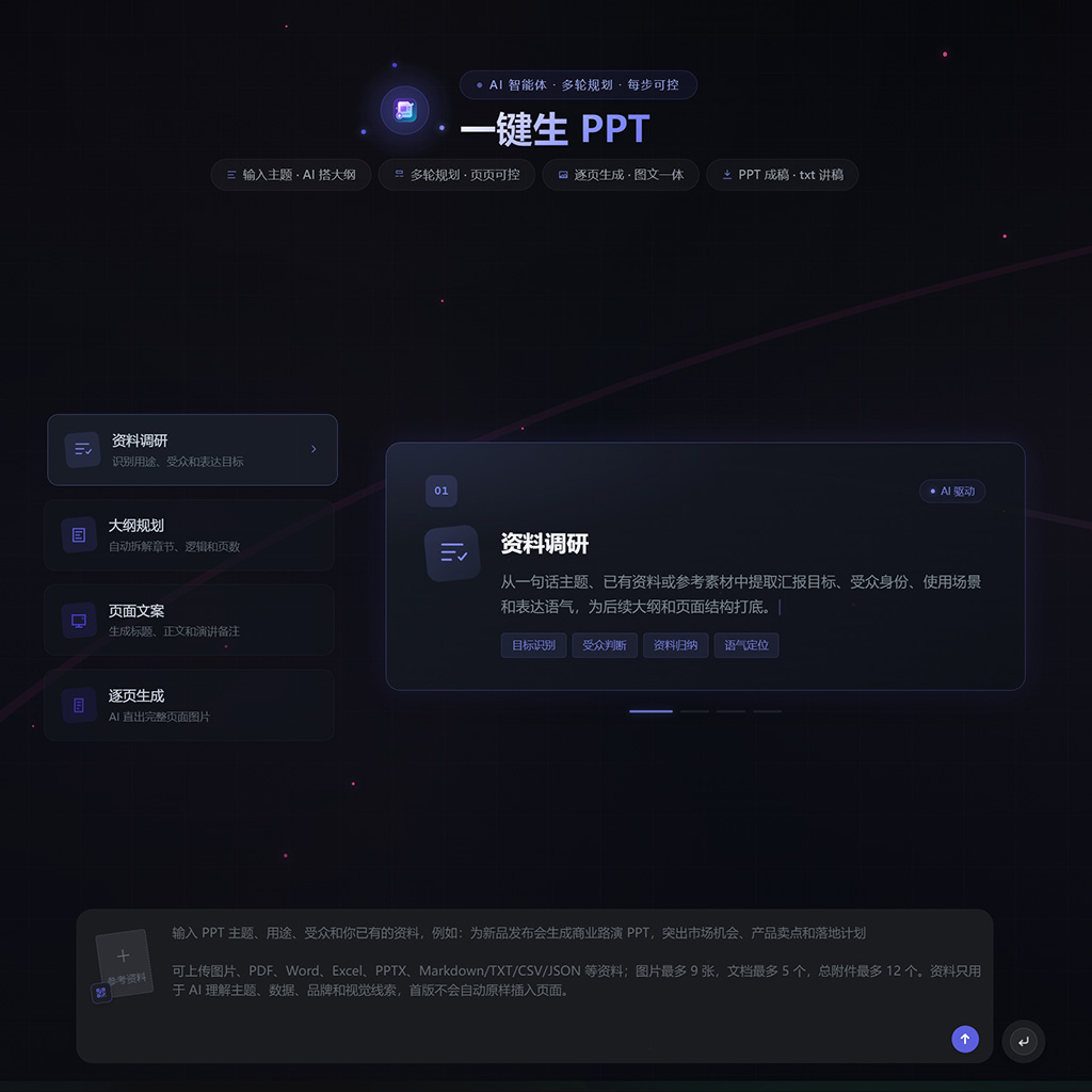 一键生PPT商业案例 - 菁选灵创